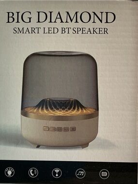 LED Bluetooth Speaker Lamp Diamond Light Wireless Speaker Rechargeable